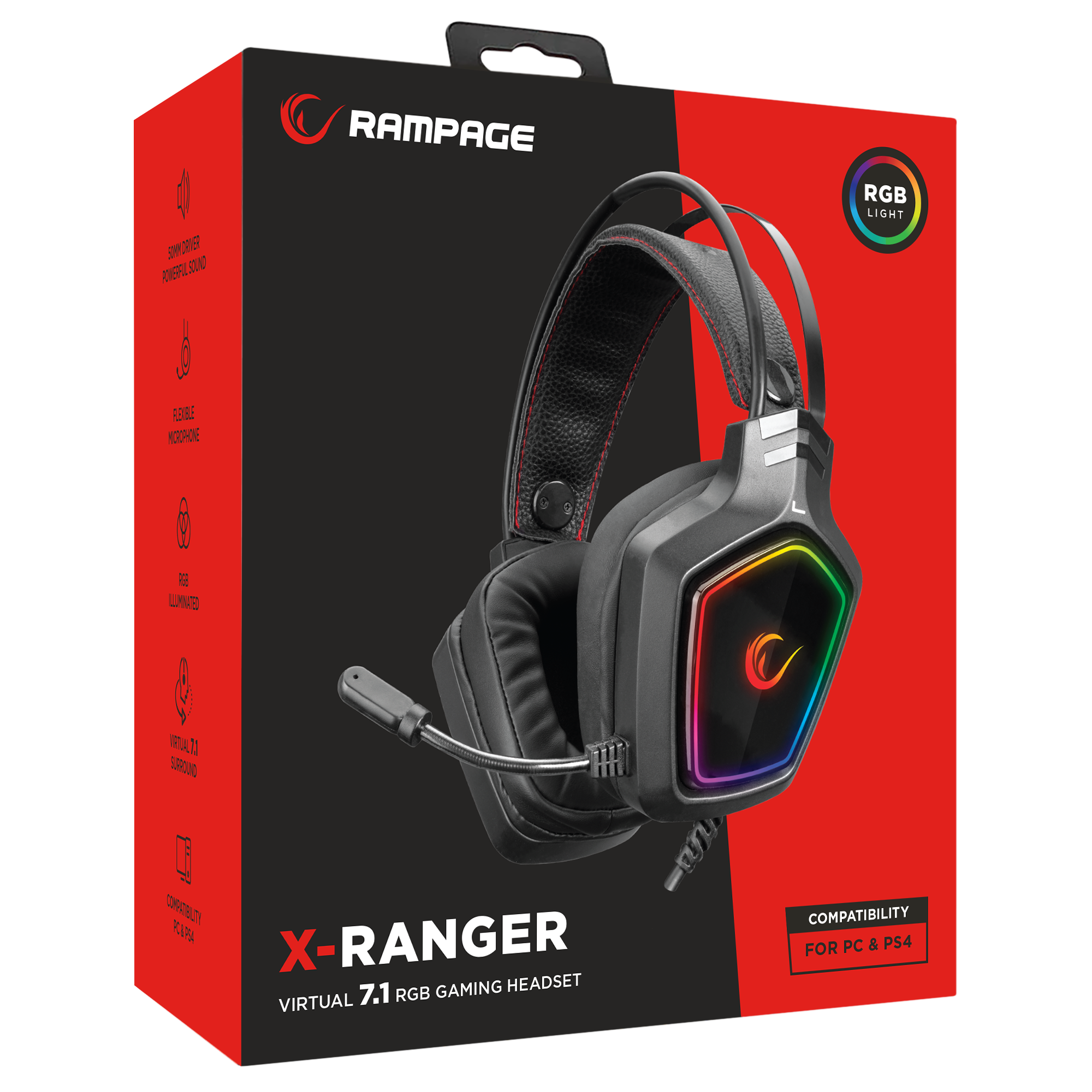 X-RANGER RGB 7.1 Oyuncu Kulaklığı - Rampage