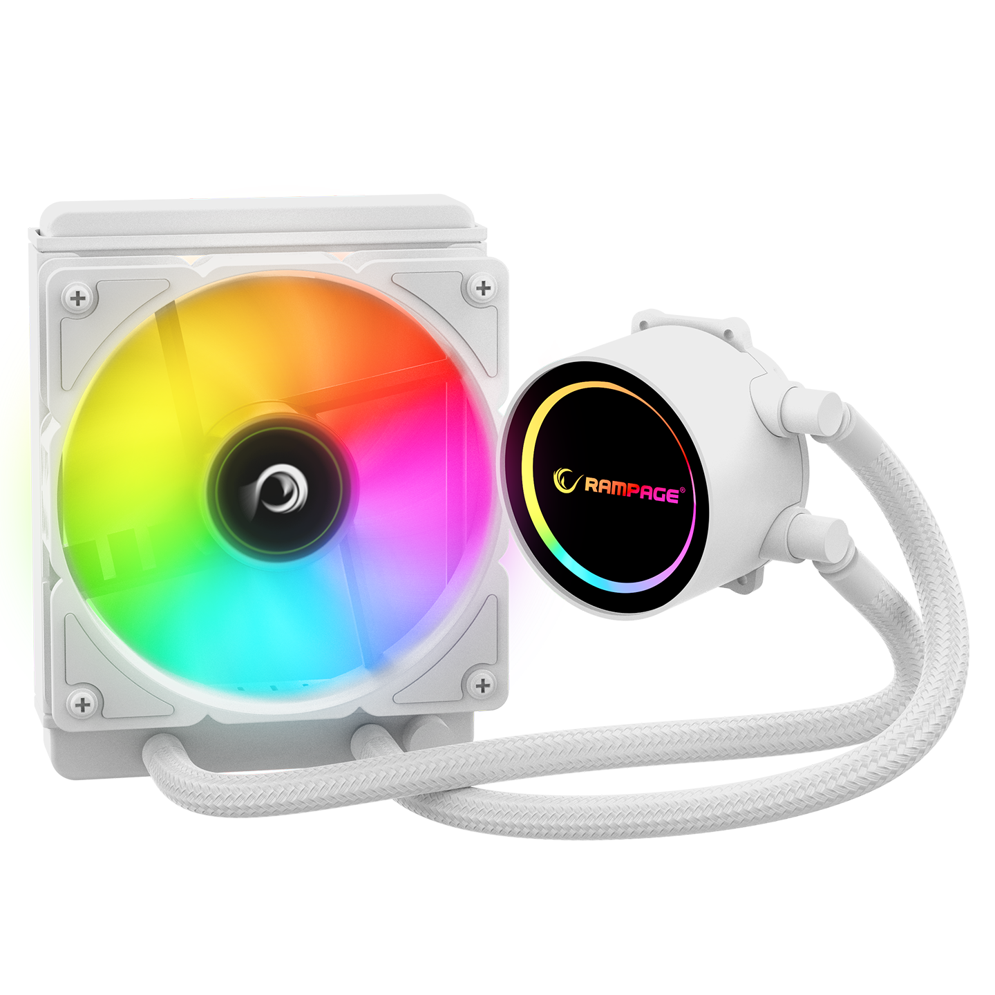 İnfinite C120 ARGB Intel LGA1700/AMD AM5 Uyumlu 120mm Sıvı Soğutmalı Cpu Fan-Beyaz