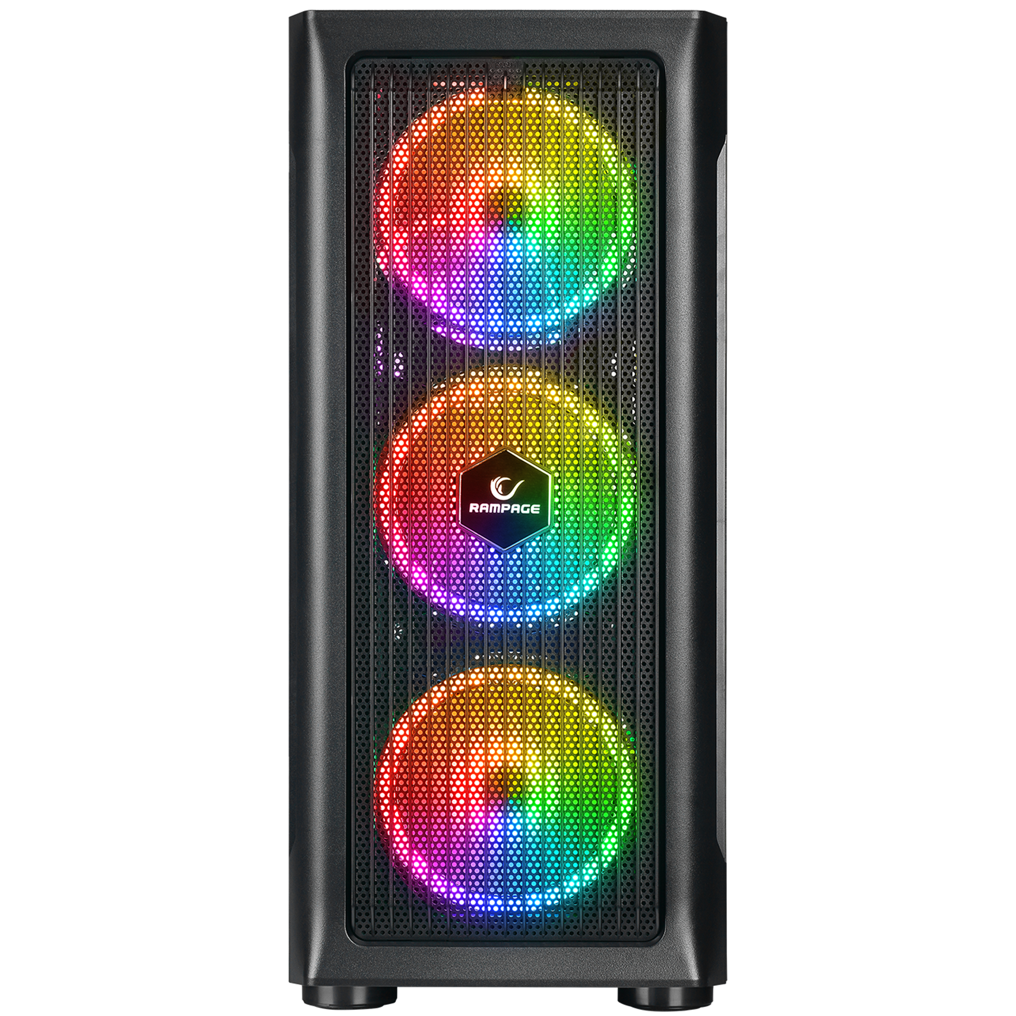 PROLIX Mesh 650W 80+ Siyah ATX Mid-T Gaming Oyuncu Kasası - Rampage