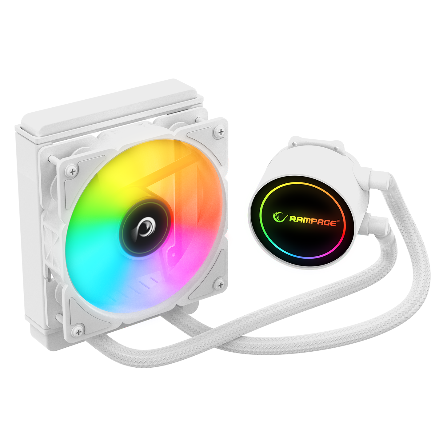 İnfinite C120 ARGB Intel LGA1700/AMD AM5 Uyumlu 120mm Sıvı Soğutmalı Cpu Fan-Beyaz