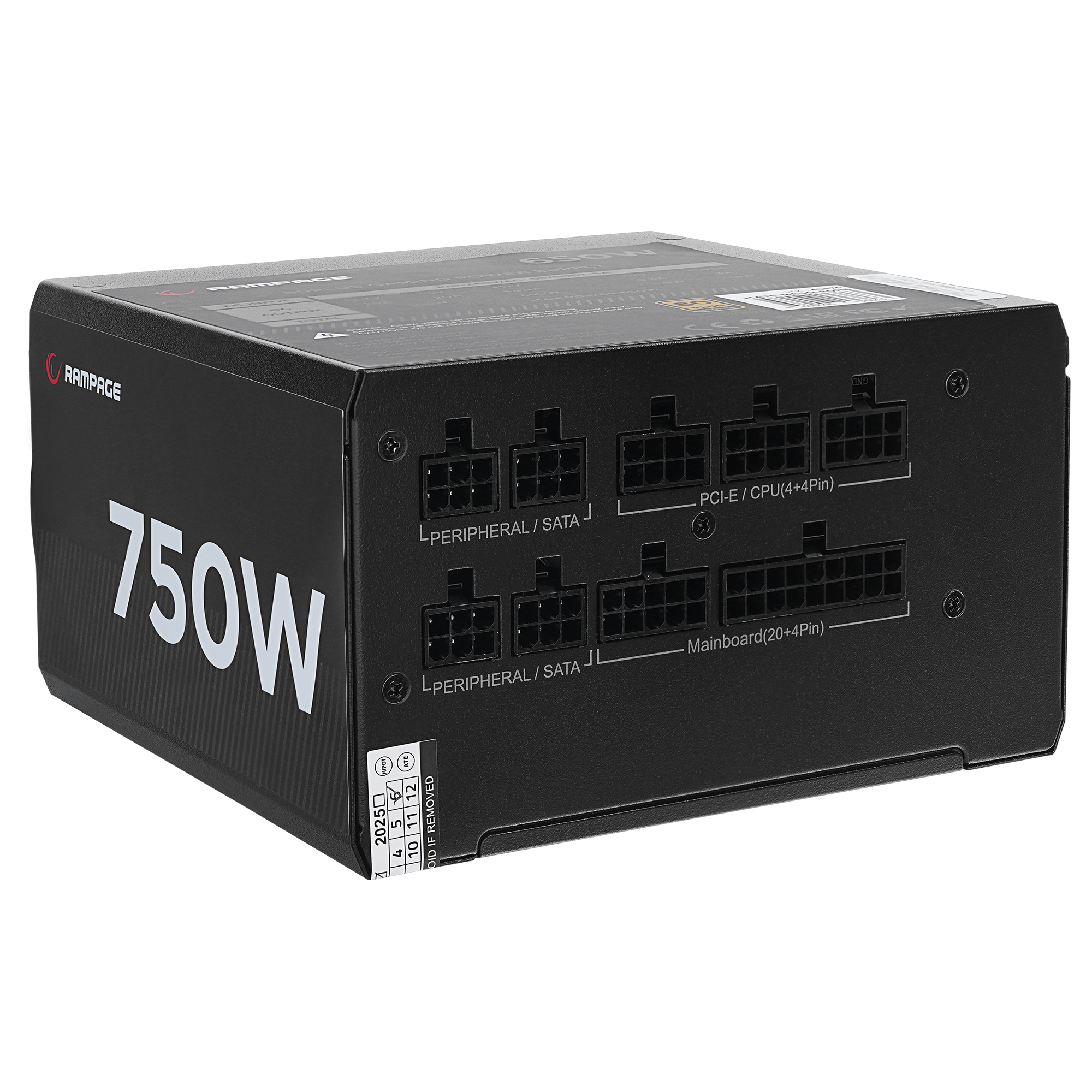 MATE M750-80PB 750W 12cm Fan Full Modular 80 Plus Bronze Aktif PFC Siyah Power Supply