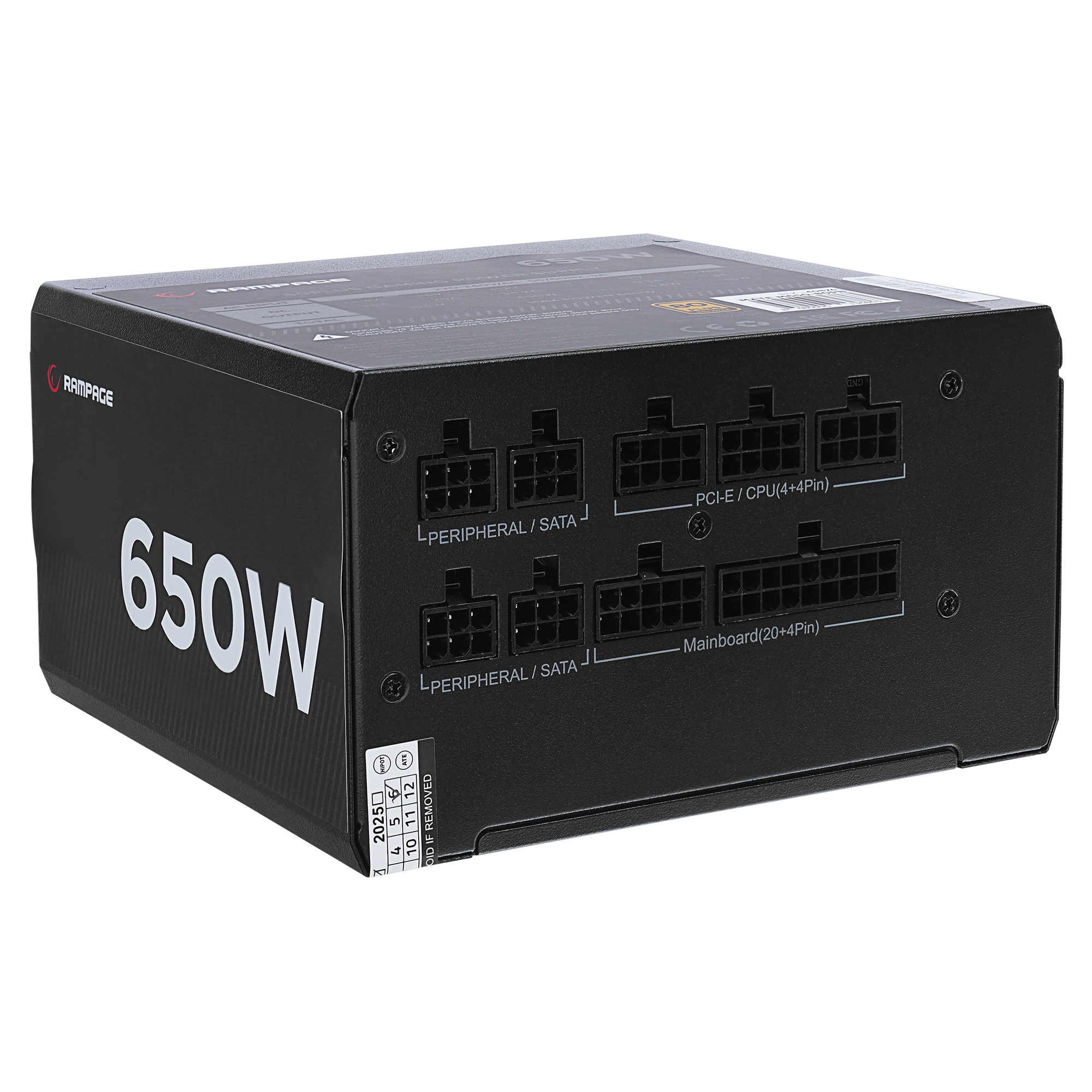 MATE M650-650W Full Modular 80 Plus Bronze Aktif PFC Siyah Power Supply - Rampage