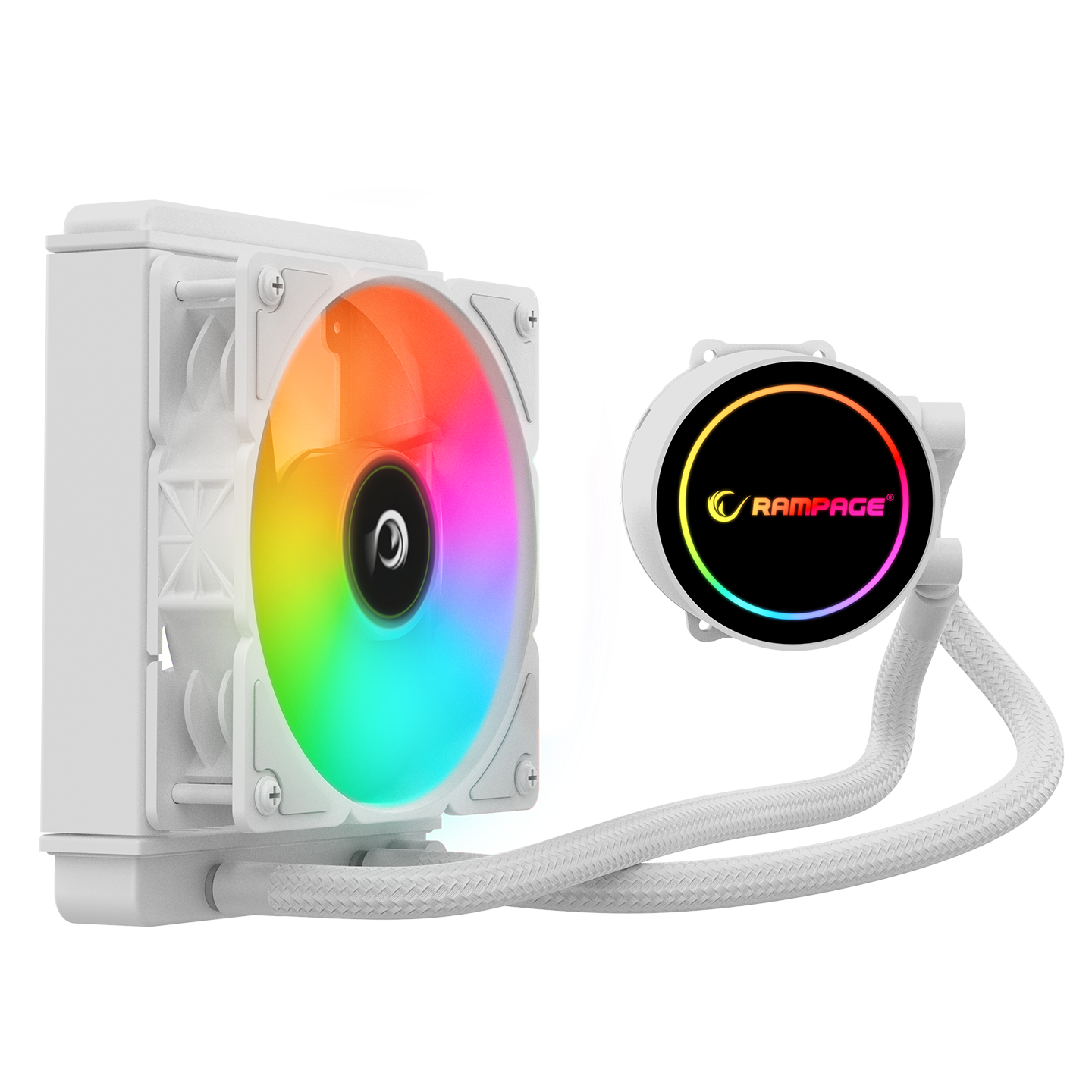 İnfinite C120 ARGB Intel LGA1700/AMD AM5 Uyumlu 120mm Sıvı Soğutmalı Cpu Fan-Beyaz