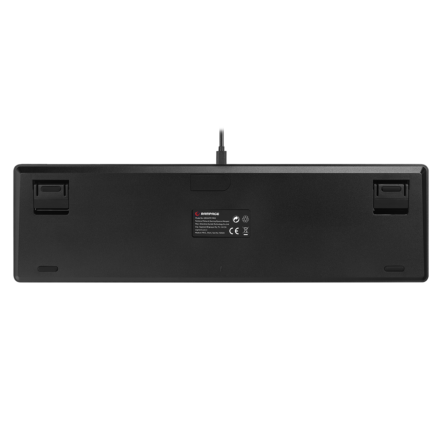 GRANITE PRO Siyah/Gri RED SWITCH Mekanik Gaming Oyuncu Klavye - Rampage