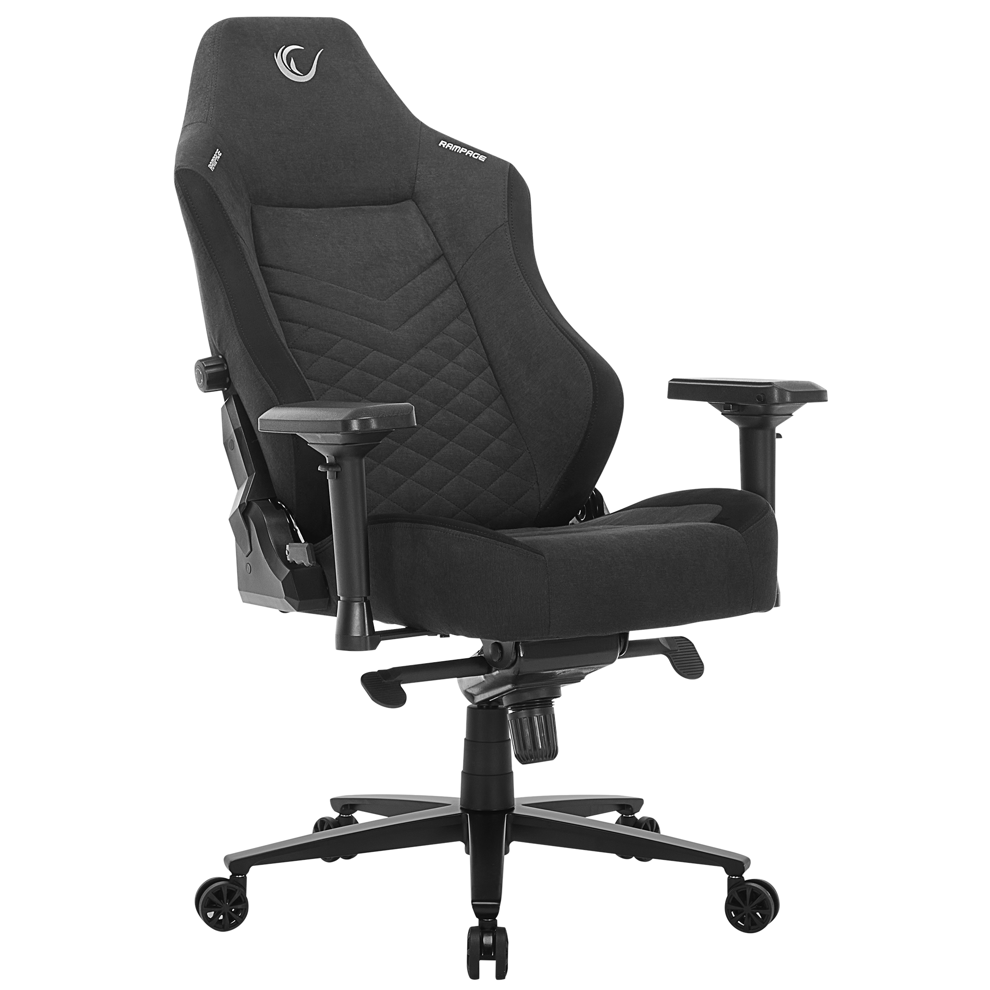 KL-R82 Blitz Anti-Sweat Fabric Adjustable Backrest Mechanism Gaming Chair-Black