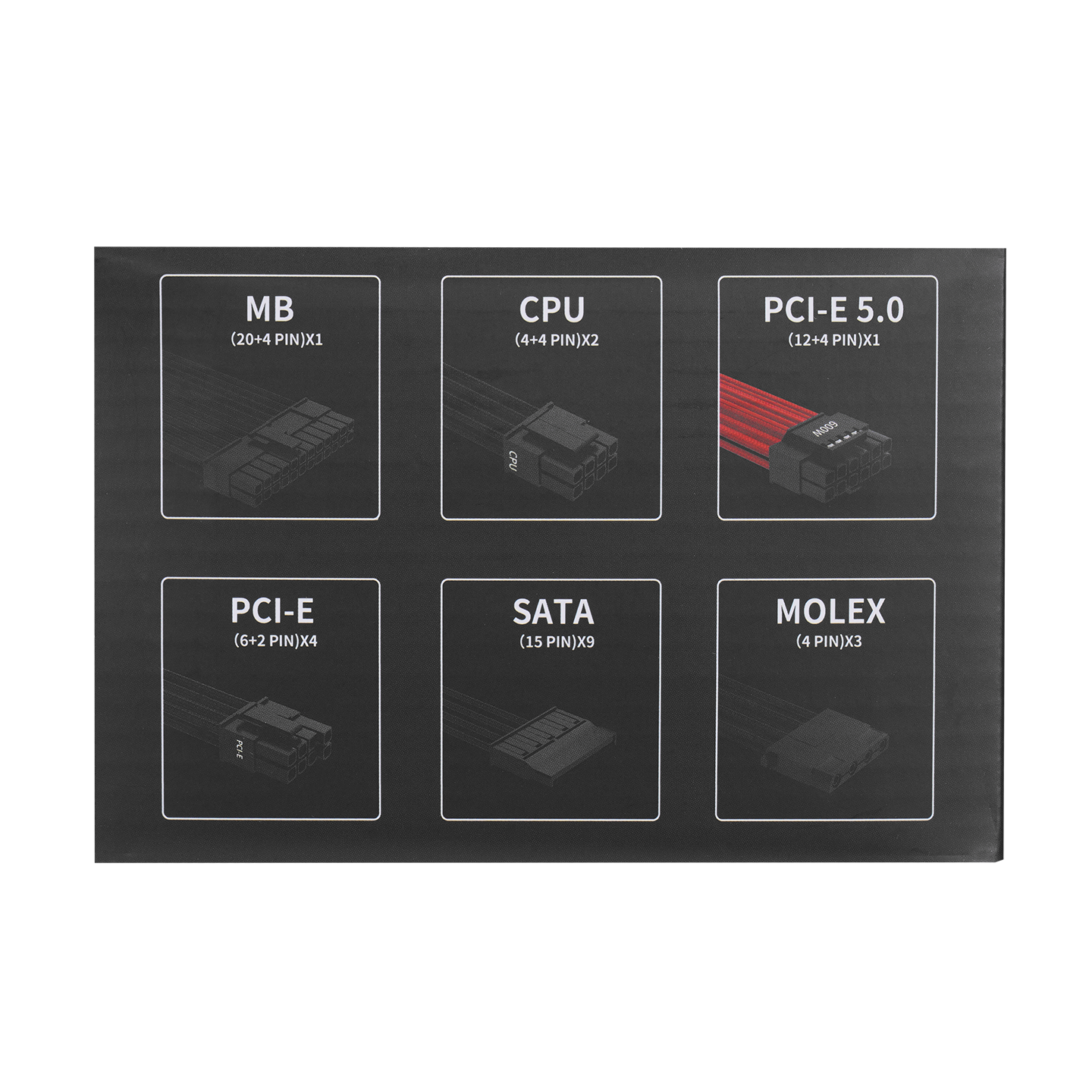 RAGE P10 850W 80+ GOLD APFC FULL MODULER ATX3.0 Beyaz Gaming Power Supply