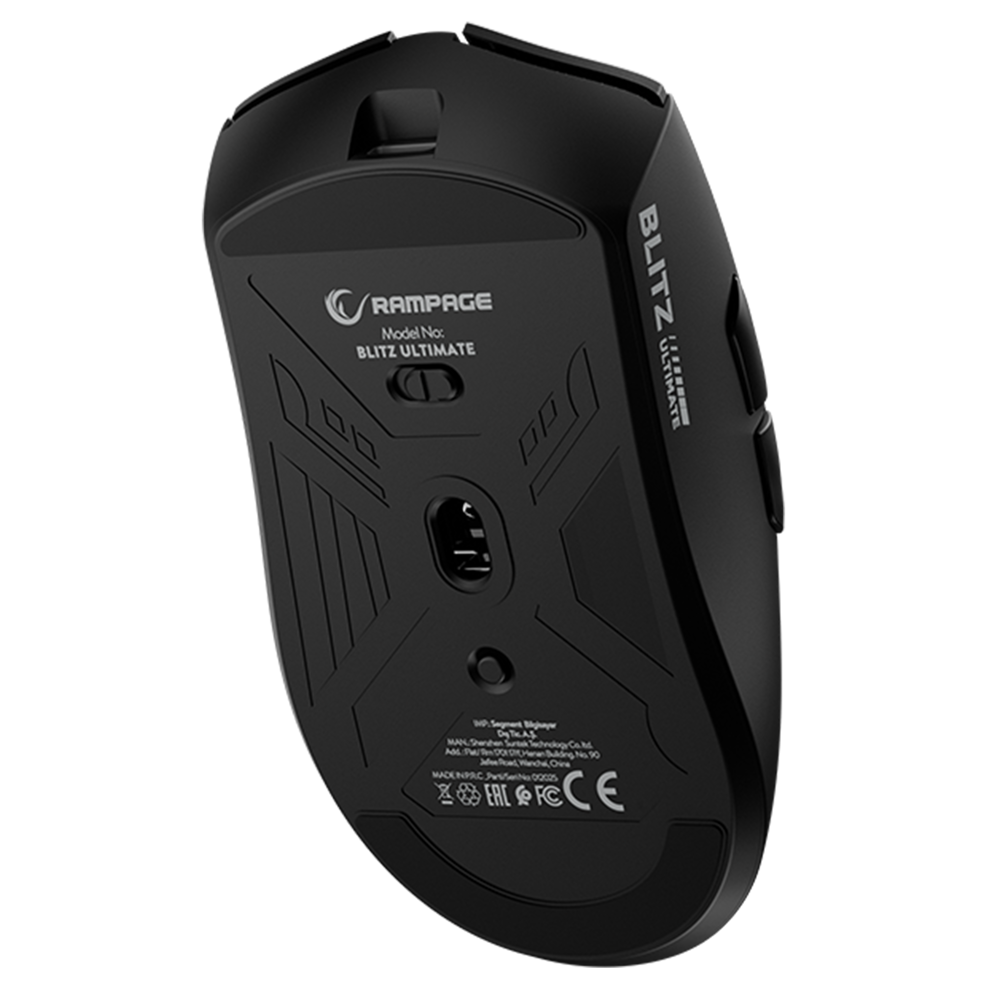 Blitz Ultimate 8K BT+Wired+2.4G Siyah Kablosuz Gaming Oyuncu Mouse - Rampage