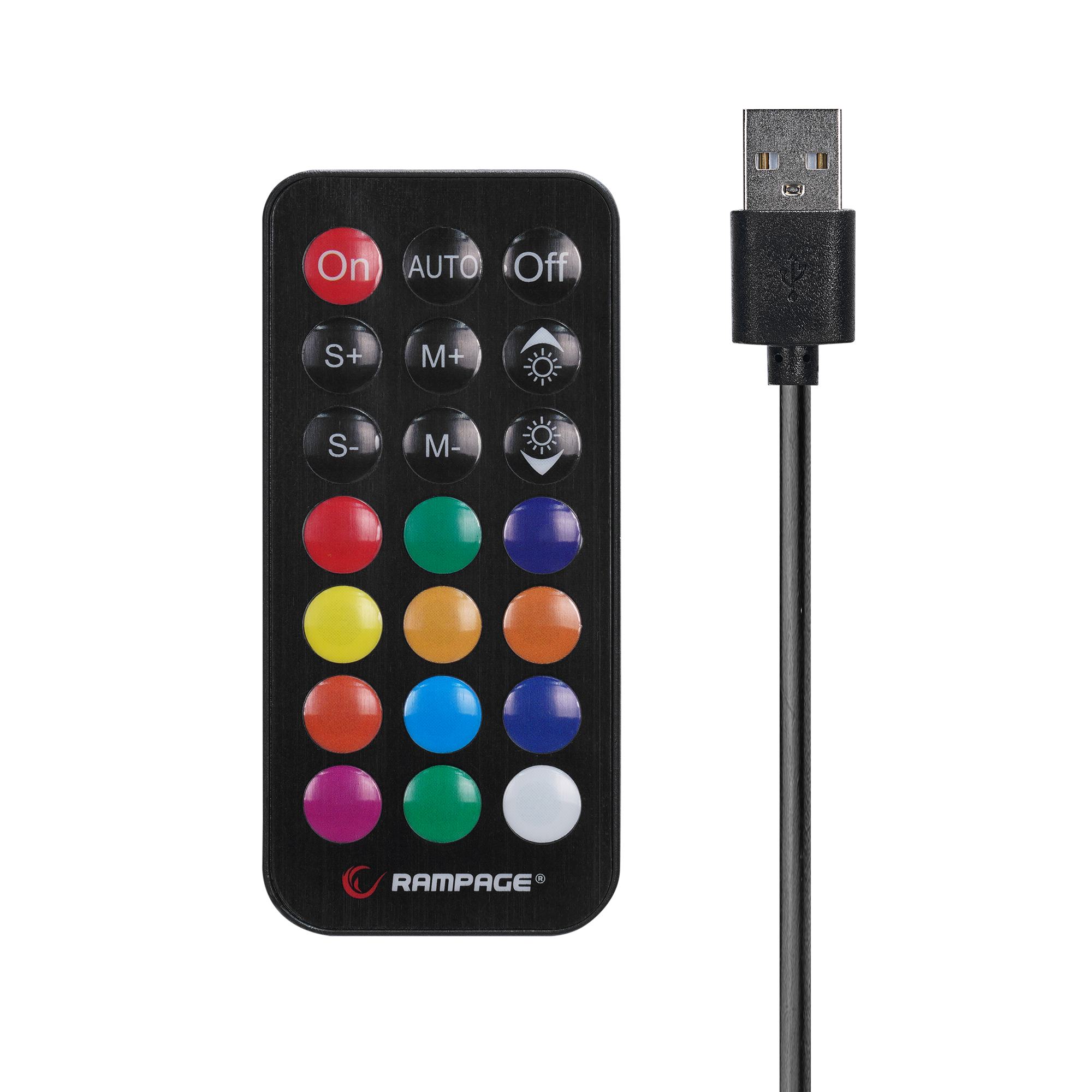 KL-R19 MONCHER RGB Aydınlatmalı Siyah Oyuncu Koltuğu - Rampage