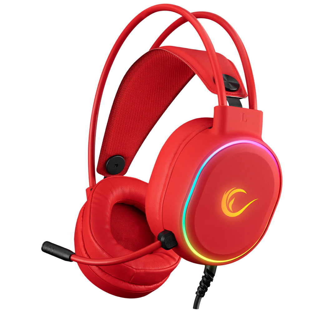 ROGUE RGB USB Oyuncu Kulaklığı - Kırmızı - Rampage