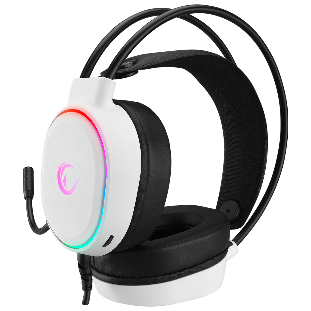 Roque RGB USB Gaming Headset-White