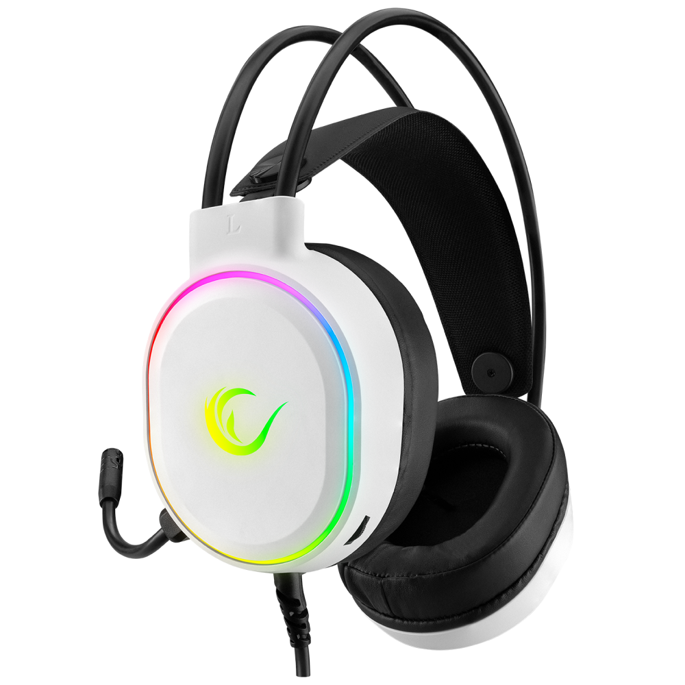 Roque RGB USB Gaming Headset-White