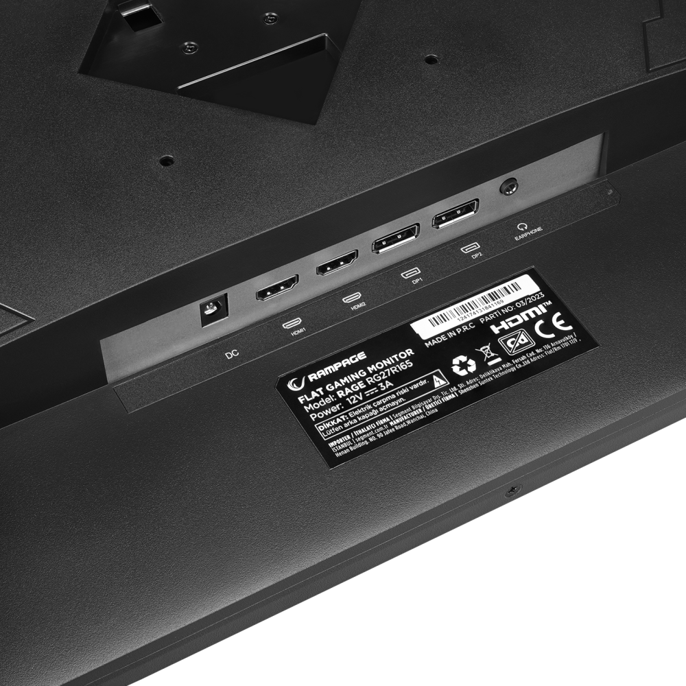 Rage RG27R165 27” 165Hz 1ms FHD Oyuncu Monitörü - Rampage