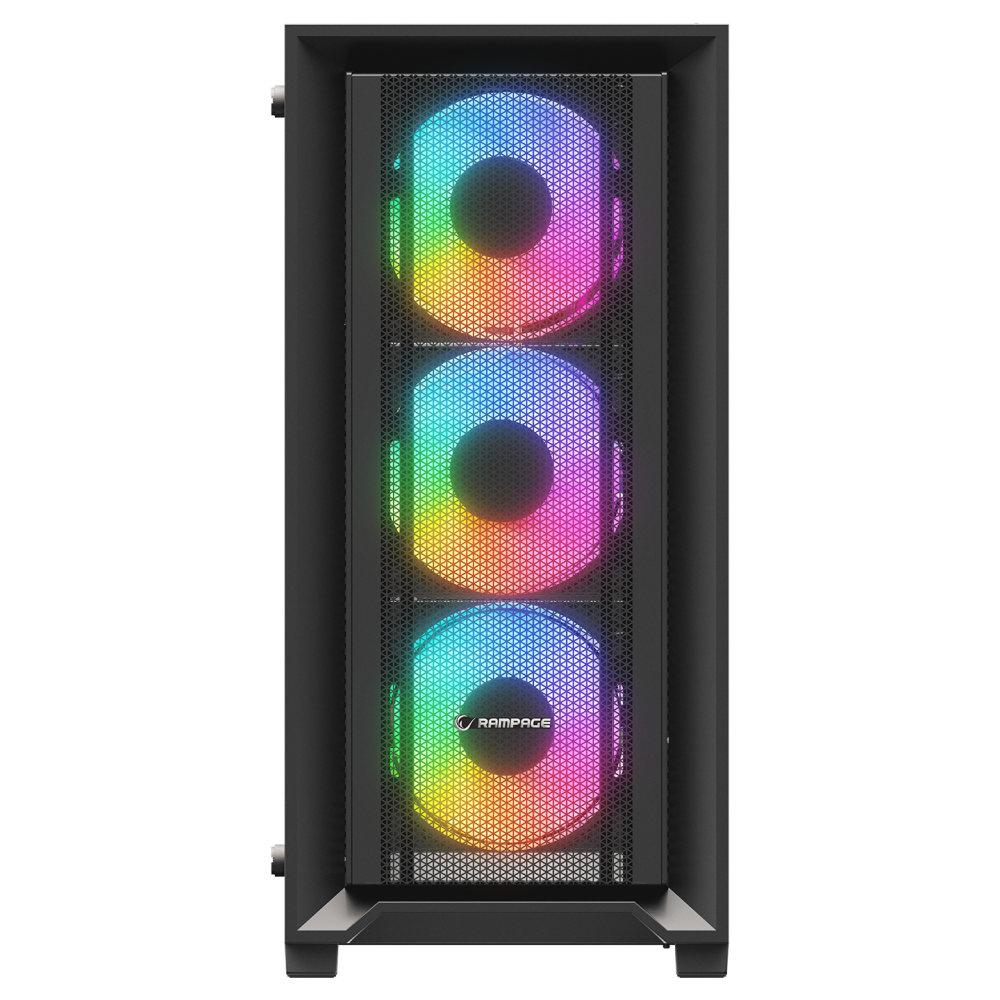 VOYAGER 750W 80+ BRONZE Siyah 4*RGB Auto Fan ATX Mid-T Gaming Oyuncu Kasası - Rampage