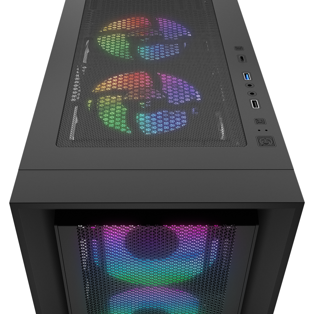 VOYAGER 750W 80+ BRONZE Siyah 4*RGB Auto Fan ATX Mid-T Gaming Oyuncu Kasası - Rampage