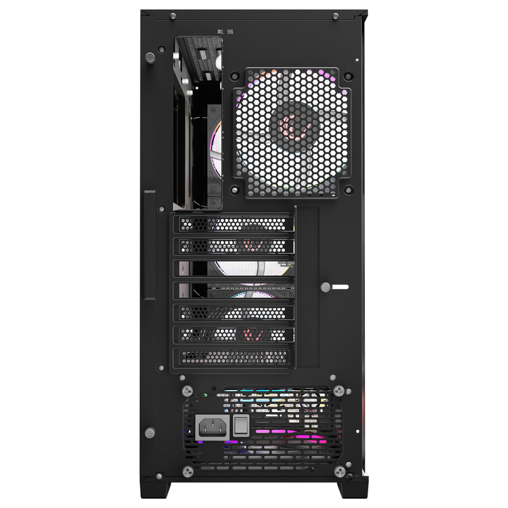 VOYAGER 750W 80+ BRONZE Siyah 4*RGB Auto Fan ATX Mid-T Gaming Oyuncu Kasası - Rampage