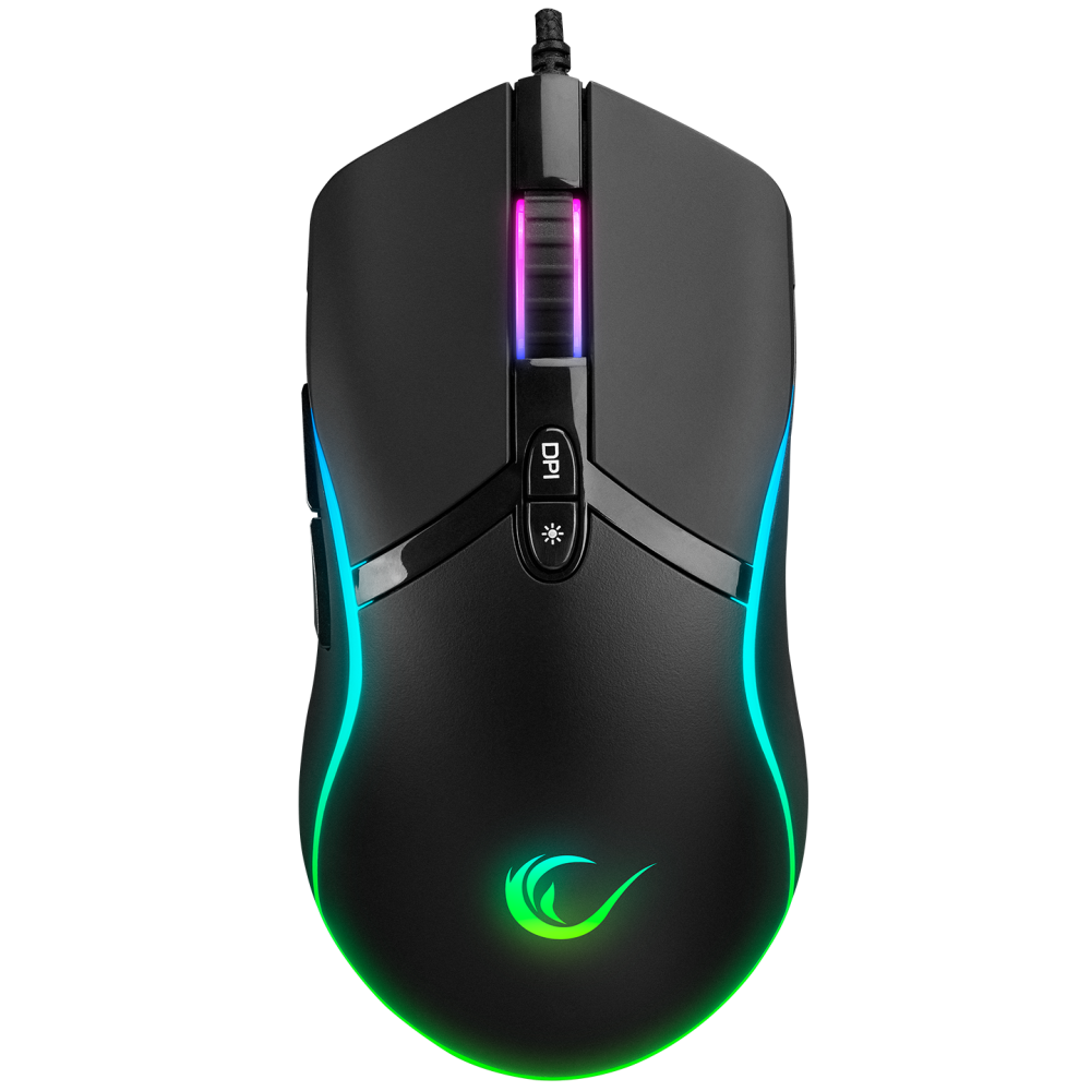 SMX-R54 VIBE Usb Siyah RGB Aydınlatmalı 6400 dpi Gaming Oyuncu Mouse - Rampage