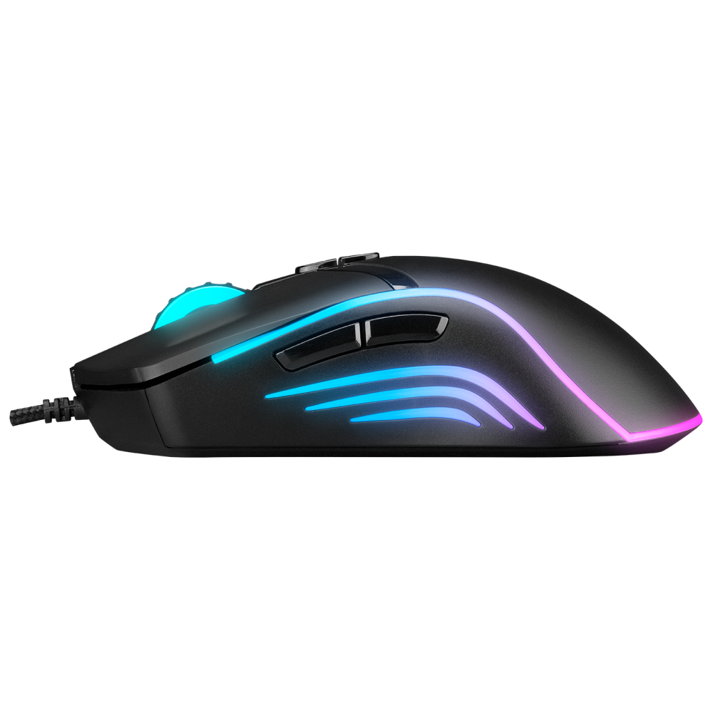 SMX-R54 VIBE Usb Siyah RGB Aydınlatmalı 6400 dpi Gaming Oyuncu Mouse - Rampage
