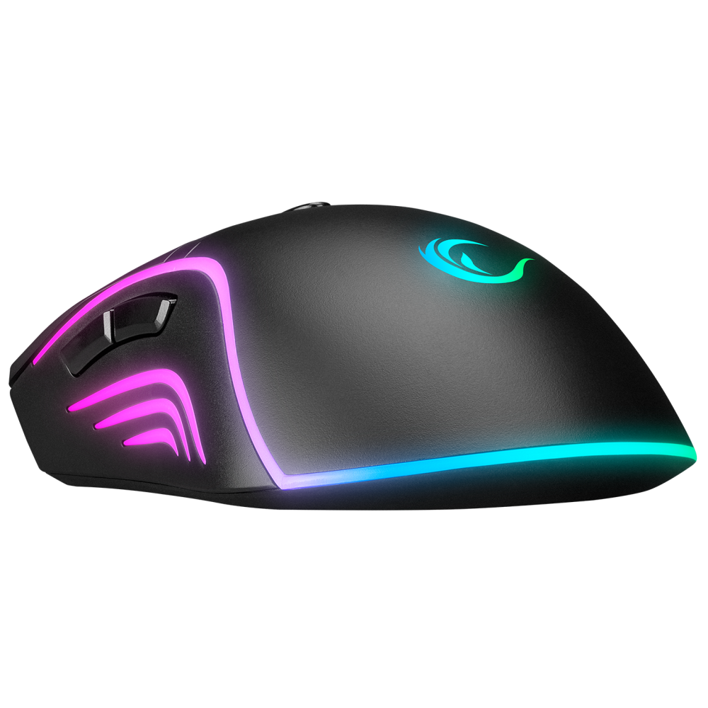 SMX-R54 VIBE Usb Siyah RGB Aydınlatmalı 6400 dpi Gaming Oyuncu Mouse - Rampage
