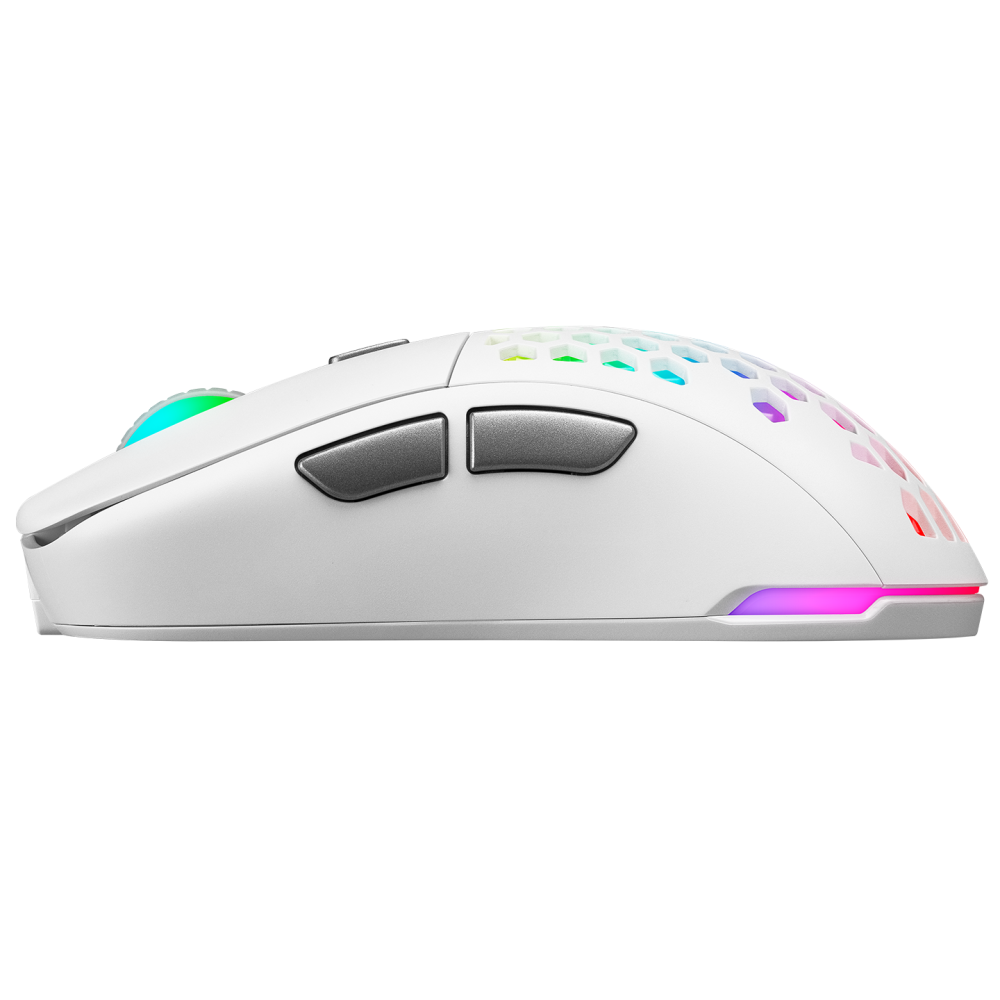 FURYZ 16000 DPI 3335 Sensör 2.4G ve Type C Beyaz 1 MS Tepki Süresi Hareket Sensörlü RGB Ledli Gaming Mouse - Rampage