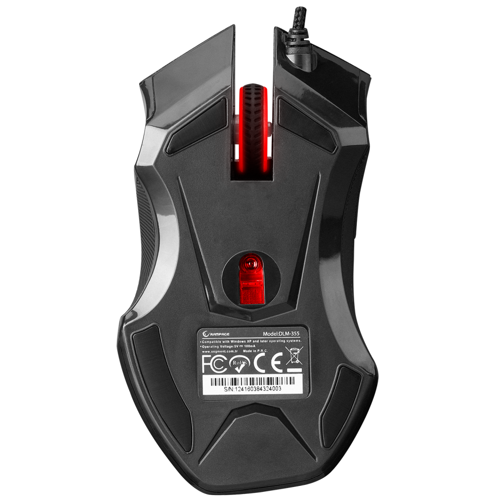 DLM-355 Usb Siyah Makrolu Oyuncu Mouse - Rampage