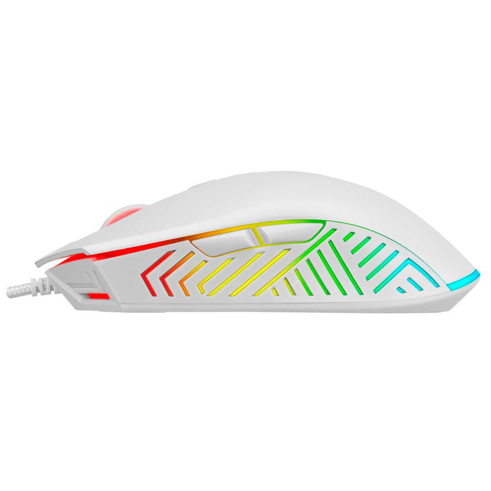 SMX-G68 SPEAR Full RGB 7200DPI Beyaz 7D Makrolu Gaming Oyuncu Mouse