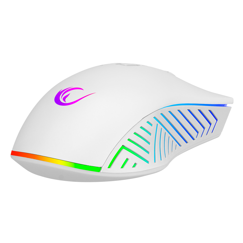 SMX-G68 SPEAR Full RGB 7200DPI Beyaz 7D Makrolu Gaming Oyuncu Mouse