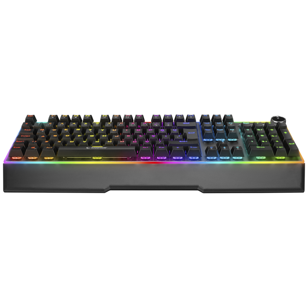 RMK-X2 MIRACLE Siyah USB Full RGB Aydınlatmalı Multimedia Q Red Switch Gaming Oyuncu Mekanik Klavye