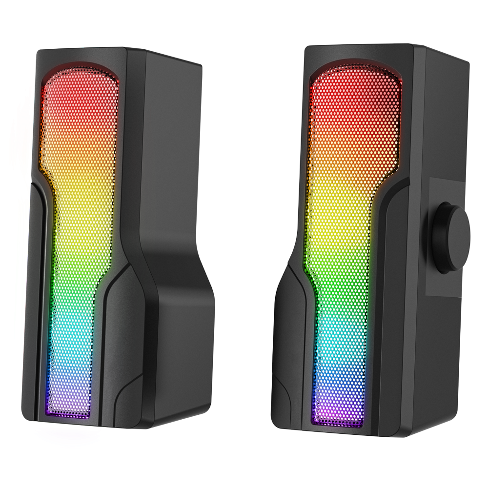 Arty X13 2.0 Bluetoothlu Rms 3W*2 RGB Işıklı Multimedia Usb 5V 45dB Gaming Oyuncu Speaker - Rampage