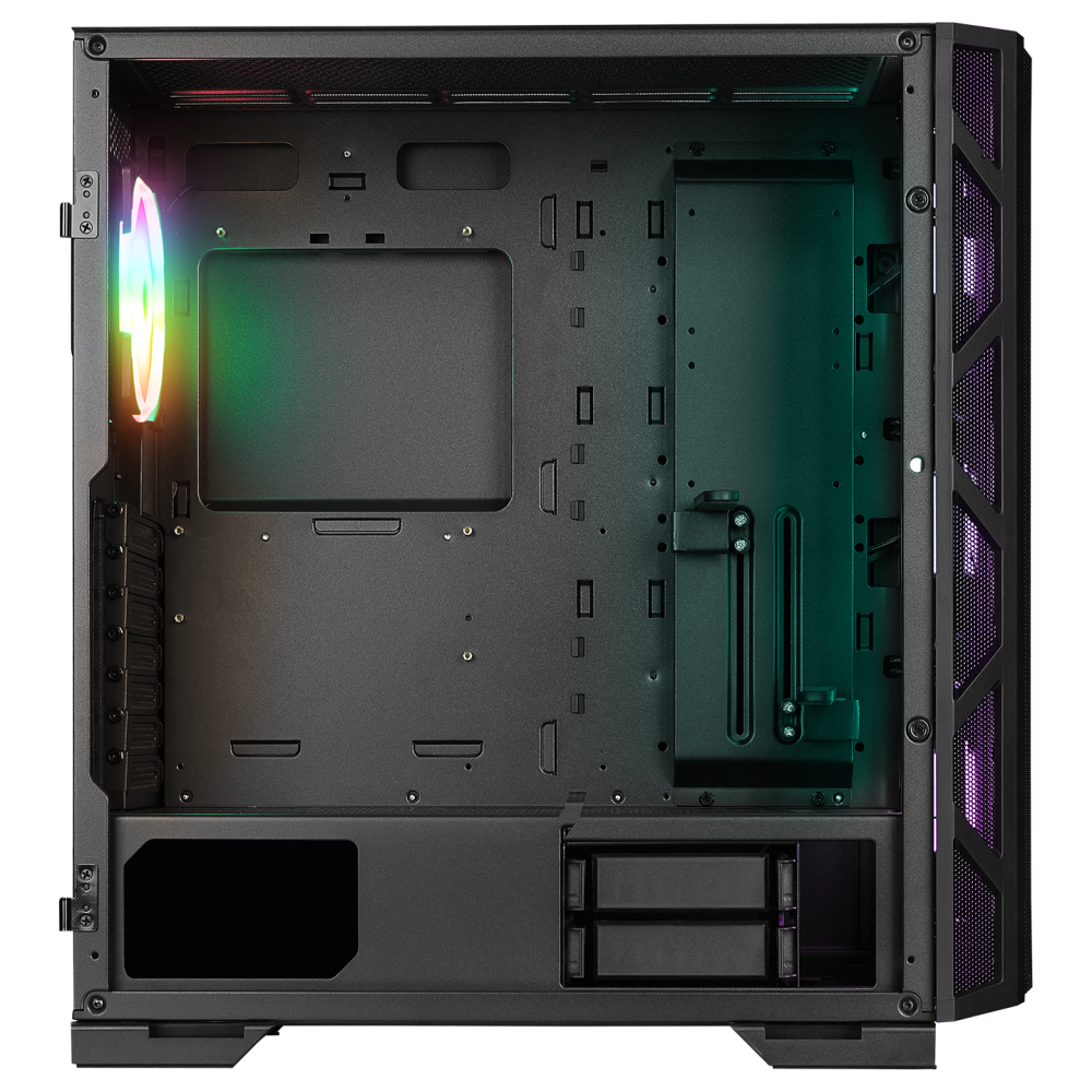 MASTER Mesh+Temperli Cam Dikey VGA Tutucu 4*ARGB Fan+Hub E-ATX Gaming Oyuncu Kasası - Rampage