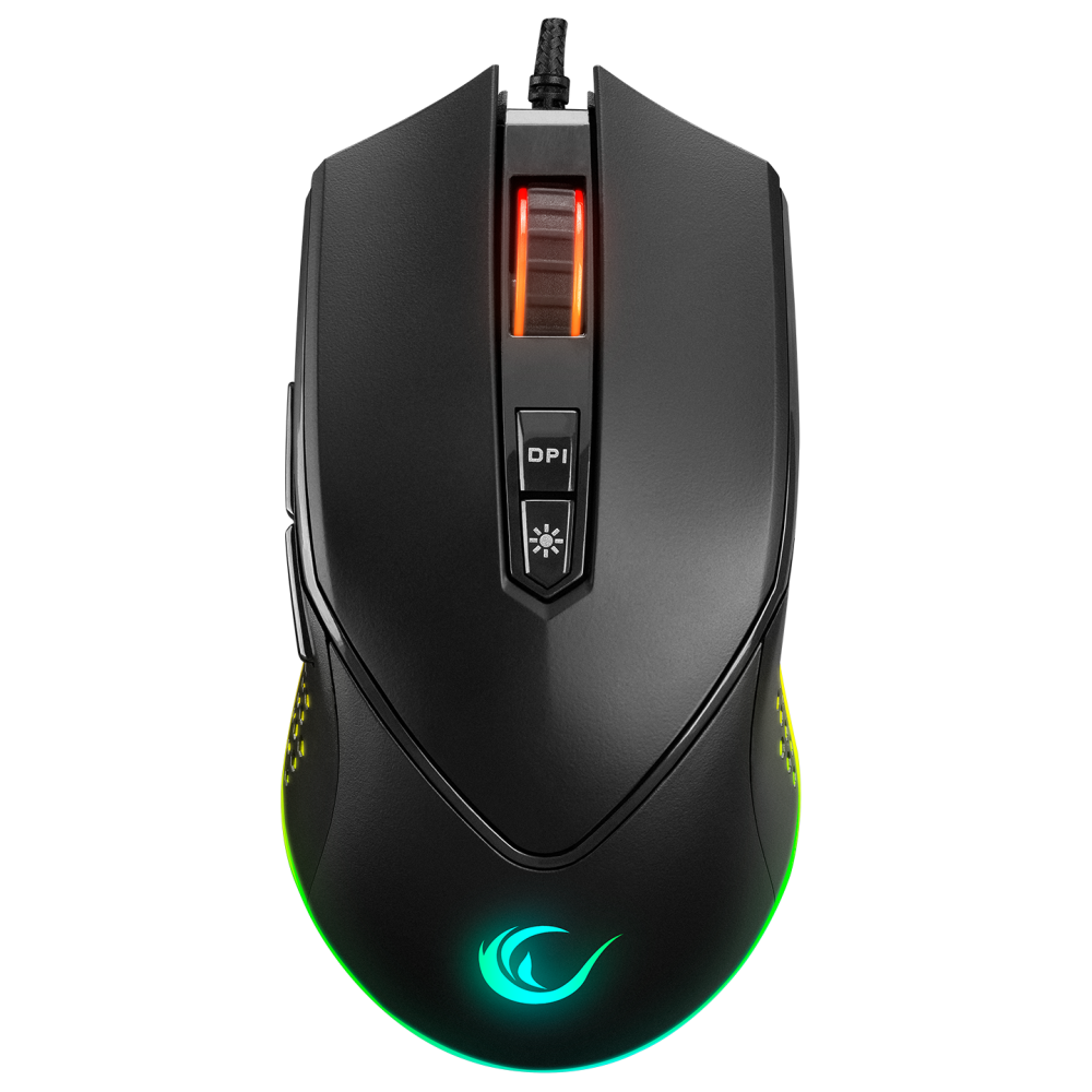 SMX-R43 X-GRIND Usb Siyah 6400 Dpi RGB Led Efektli Gaming Oyuncu Mouse - Rampage