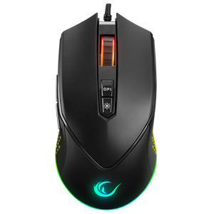 SMX-R43 X-GRIND Usb Siyah 6400 Dpi RGB Led Efektli Gaming Oyuncu Mouse - Rampage