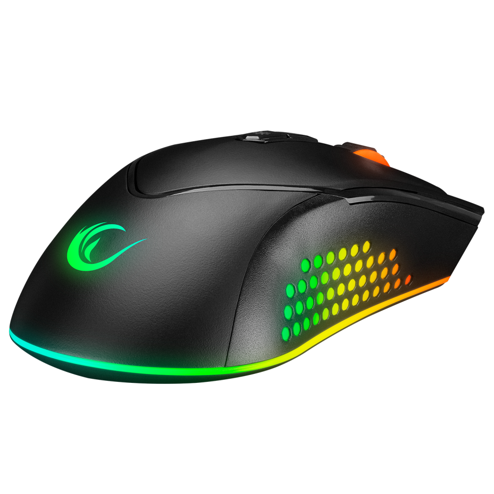 SMX-R43 X-GRIND Usb Siyah 6400 Dpi RGB Led Efektli Gaming Oyuncu Mouse - Rampage