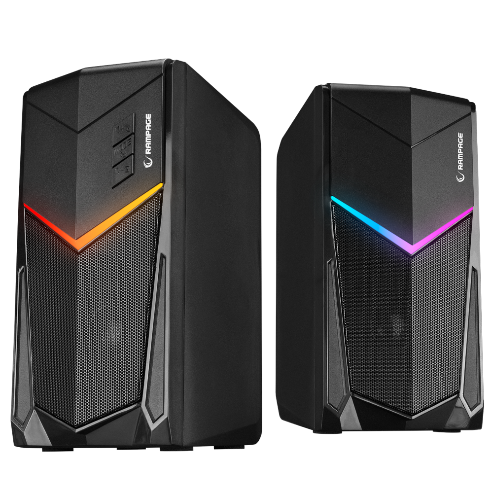 RMS-X7 SPECTRA Bluetooth FMLi RGB Işıklı Multimedia Gaming Oyuncu 2.0 Speaker - Rampage