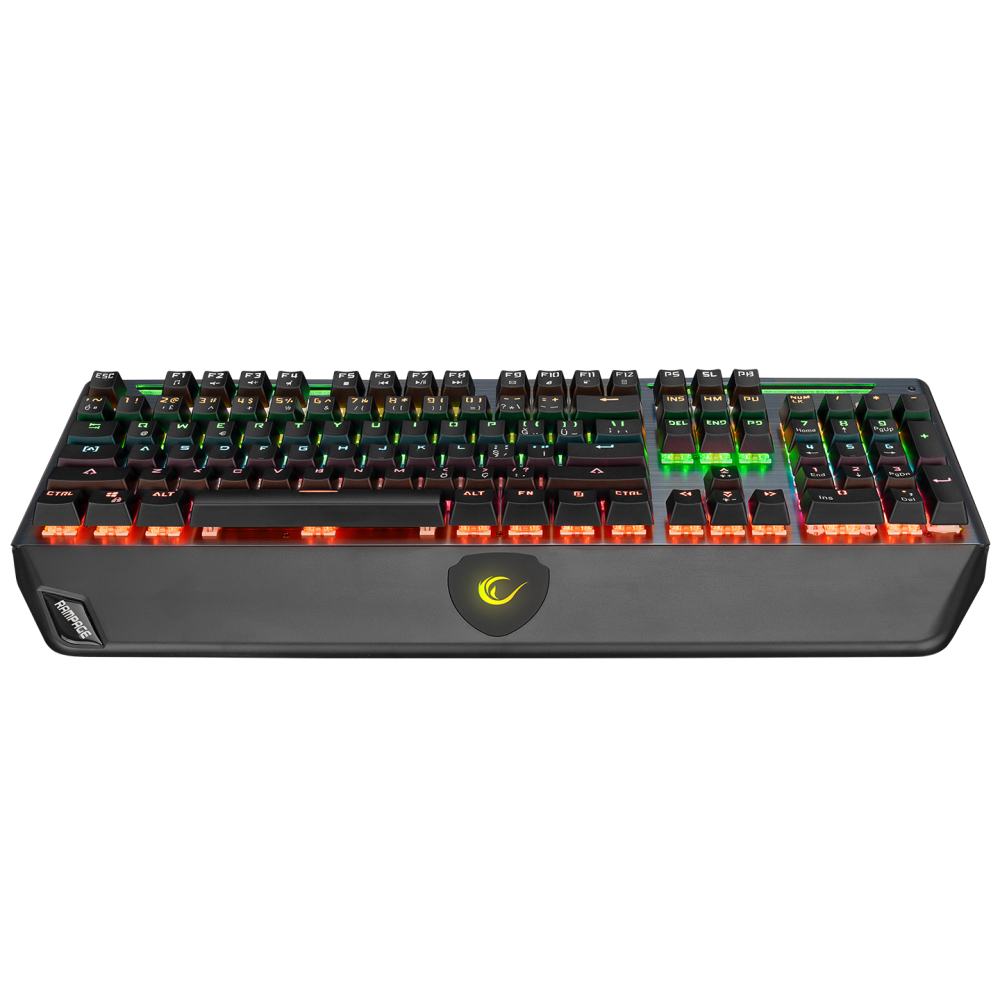 KB-R58 BULWARK Gri USB Rainbow Ledli Blue Switch Su Soğutma Efektli Mekanik Gaming Klavye
