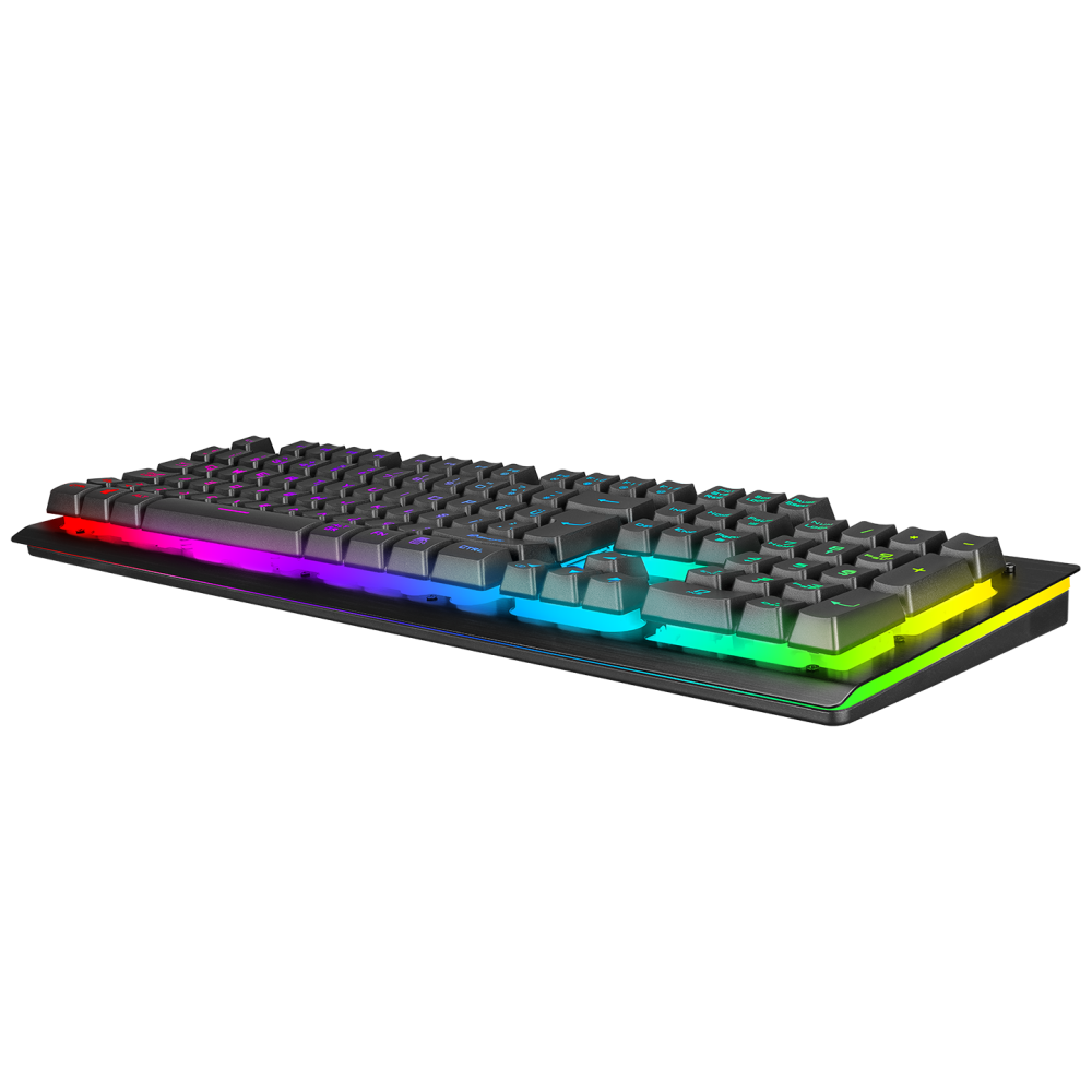 MIRACLE K2 Siyah USB RGB Aydınlatmalı Q Standart Gaming Oyuncu Klavyesi - Rampage