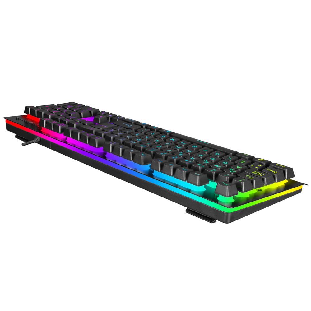 MIRACLE K2 Siyah USB RGB Aydınlatmalı Q Standart Gaming Oyuncu Klavyesi - Rampage
