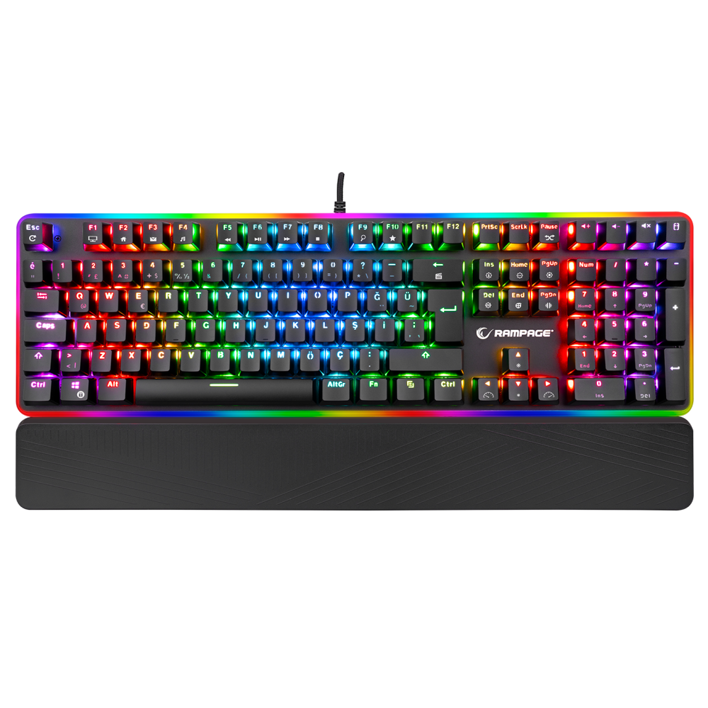 KB-R96 ULTIMATE Siyah Optical Switch Su Geçirmez Gaming Oyuncu Mekanik Klavye