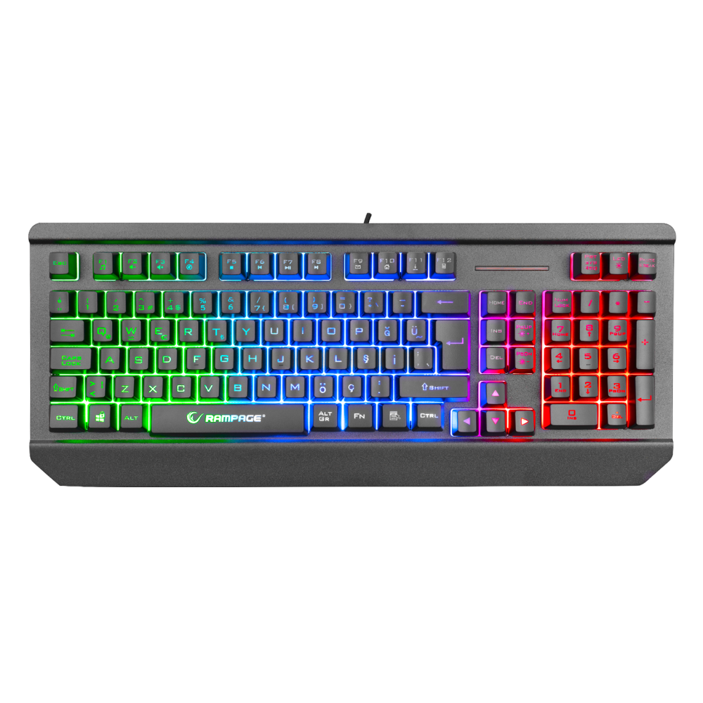 MIRACLE K3 Siyah USB Led Aydınlatmalı Q Standart Gaming Oyuncu Klavyesi