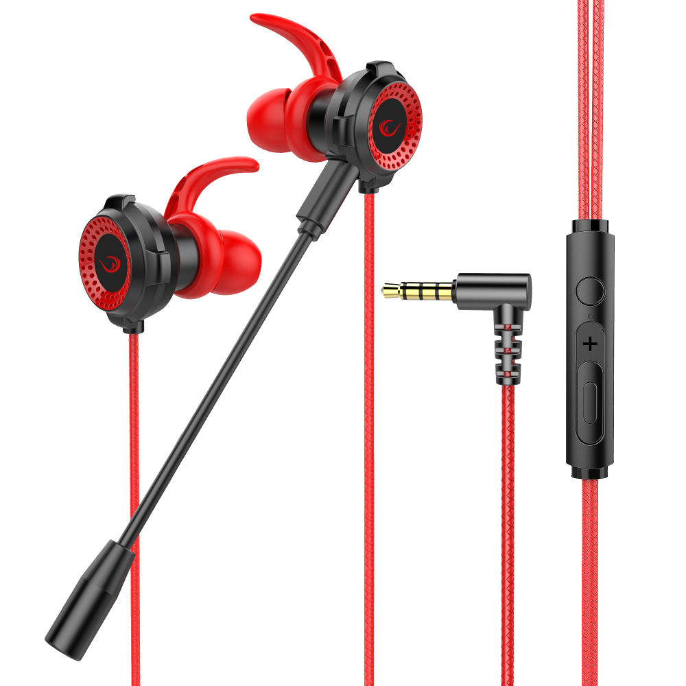 RM-K21 SUPERB 3.5mm Kulak İçi Oyuncu Kulaklığı - Kırmızı