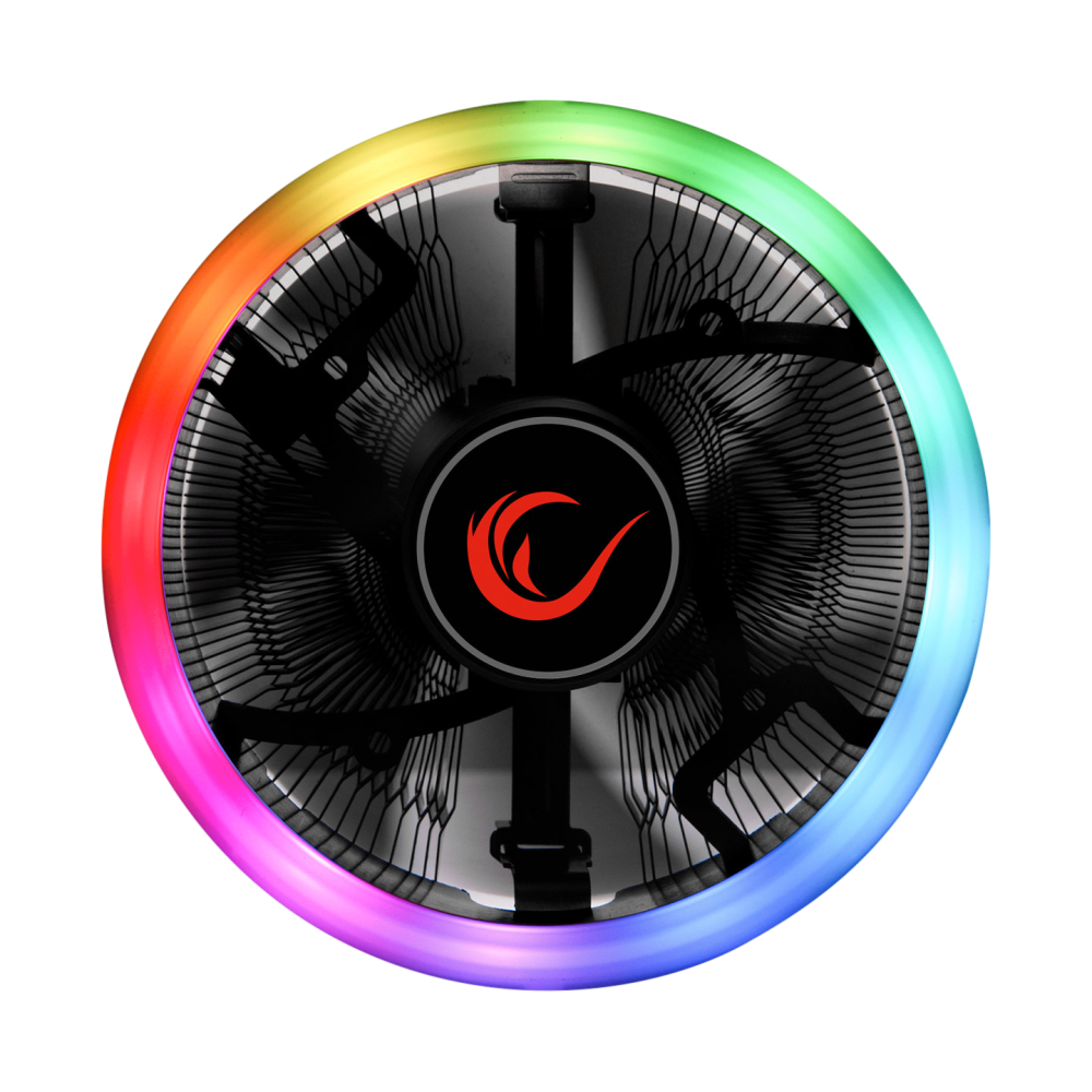 RM-C01 COOL-FIX 5.3CFM 1800RPM 100mm AMD/Intel LGA1200 Uyumlu RGB Hava Soğutmalı CPU Fan - Rampage