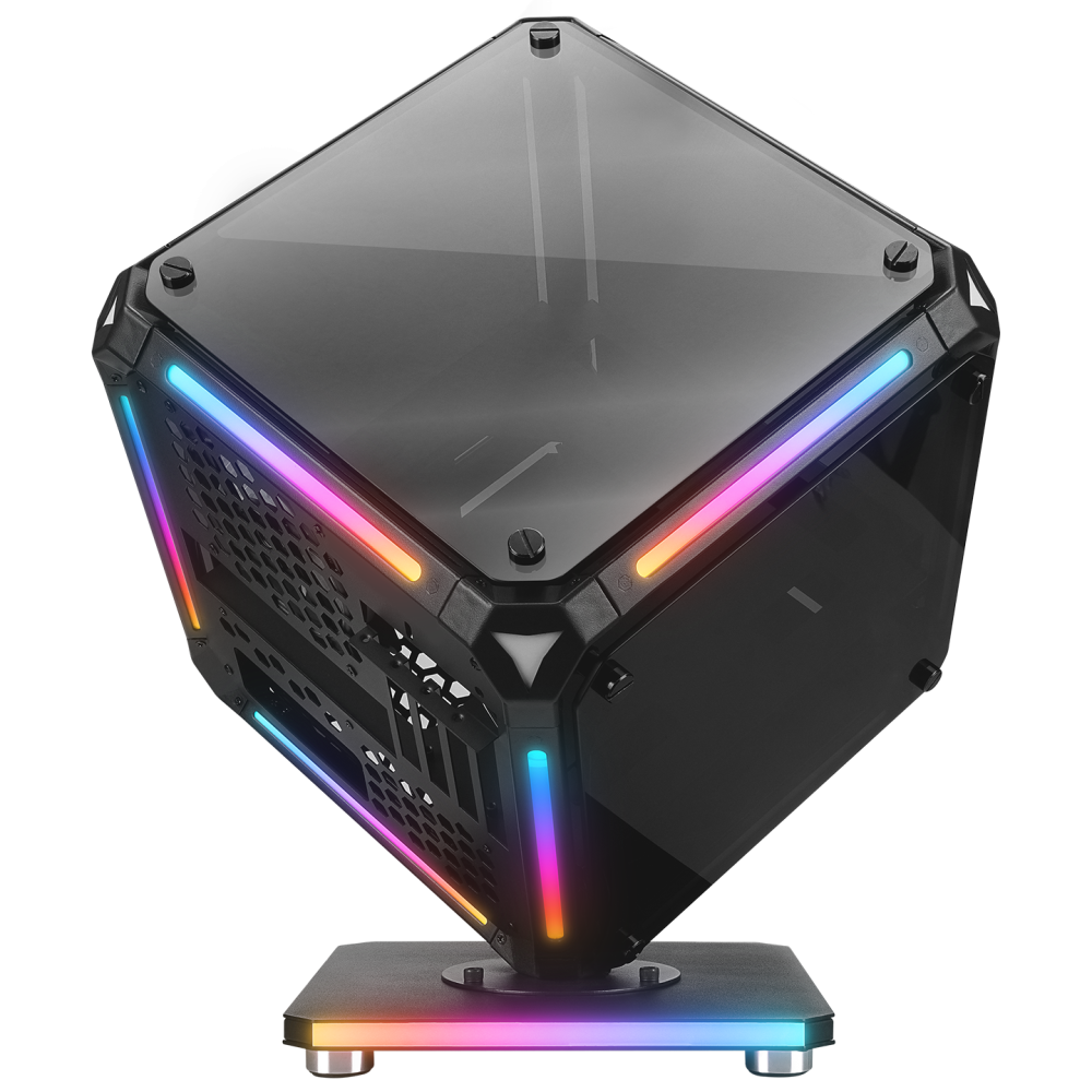 RUBICK 1*12cm ARGB Fan + Kontolcü Led Şeritli Standlı 1*USB3.0+2*USB2.0+HD AUDIO Konsept Gaming Oyuncu Kasası - Rampage