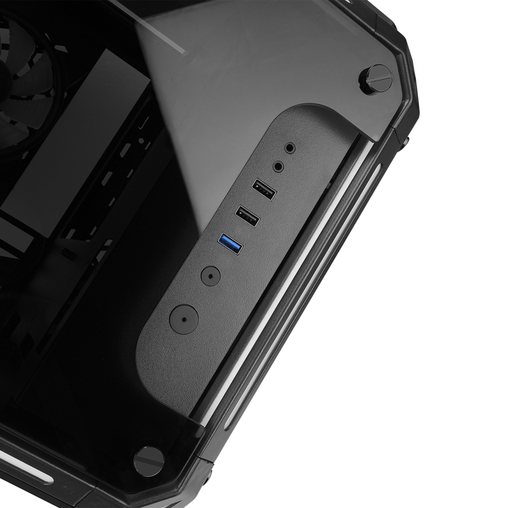 RUBICK 1*12cm ARGB Fan + Kontolcü Led Şeritli Standlı 1*USB3.0+2*USB2.0+HD AUDIO Konsept Gaming Oyuncu Kasası - Rampage