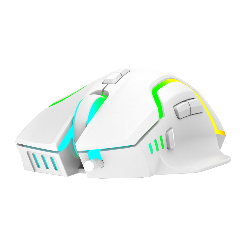 Miracle M2 Usb Beyaz 8 Tuşlu RGB 7200dpi Gaming Oyuncu Mouse