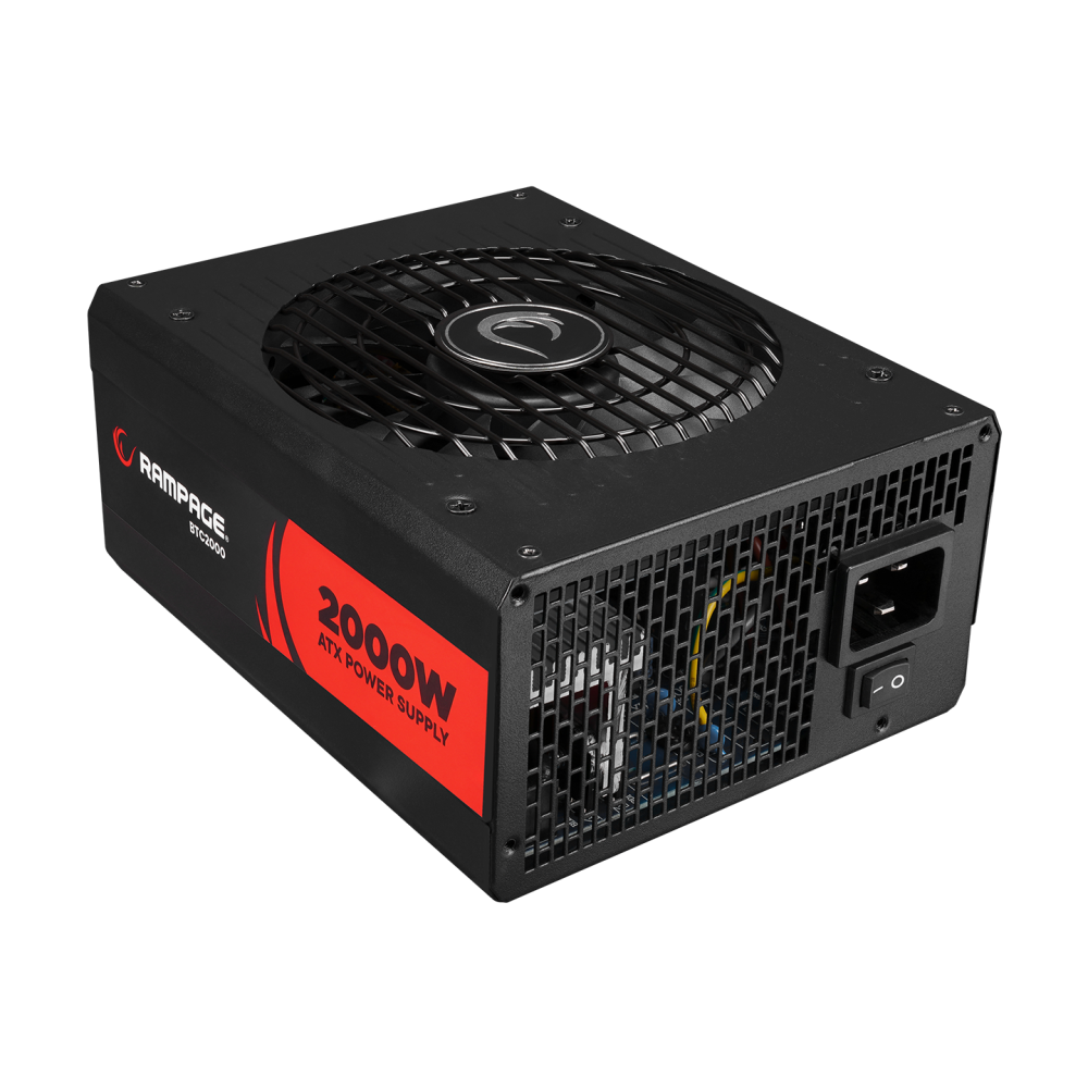 BTC2000 Real 2000W 16* PCIe VGA Soket 14cm+8cm 2* Fanlı Bitcoin Power Supply - Rampage