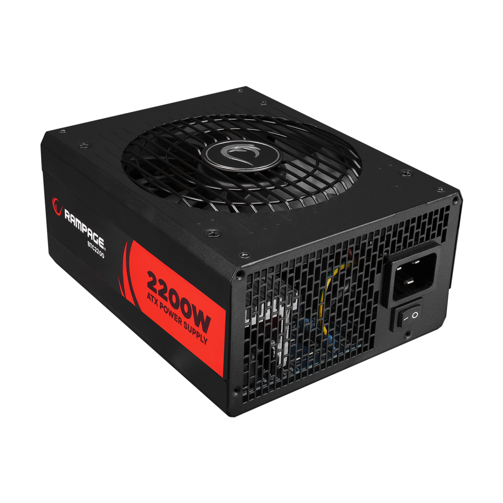 BTC2200 Real 2200W 16* PCIe VGA Soket 14cm+8cm 2* Fanlı Bitcoin Power Supply - Rampage