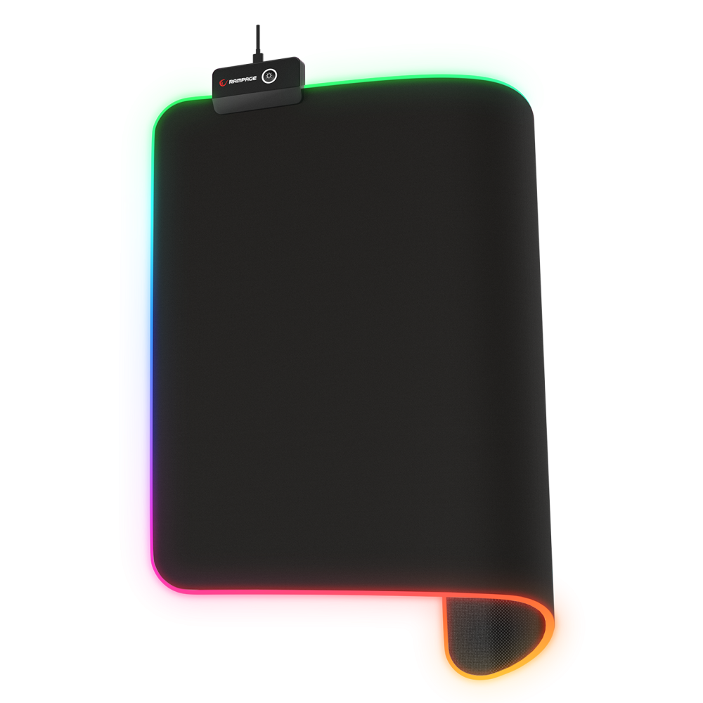 MP-21 Siyah 252*328*3mm RGB Ledli Gaming Mouse Pad - Rampage