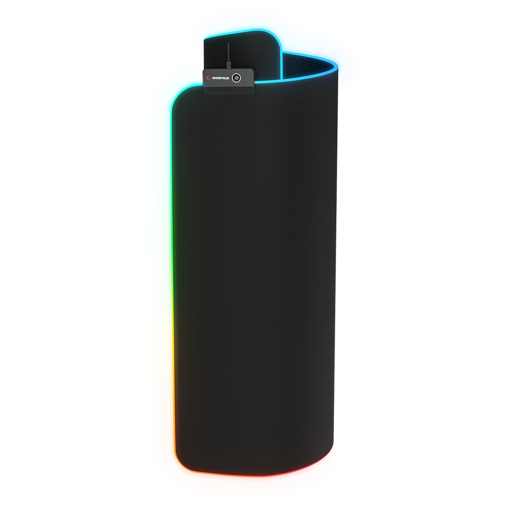 MP-21 Siyah 252*328*3mm RGB Ledli Gaming Mouse Pad - Rampage