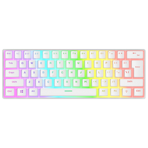 Radiant K11 Type-C US Layout Red Switch Oyuncu Klavyesi-Beyaz