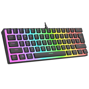 RADIANT K11 Siyah Type-C / Puding Tuşlu US Layout Red Switch Gaming Oyuncu Klavye - Rampage
