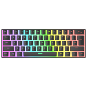 Radiant K11 Type-C / Puding Tuşlu US Layout Red Switch Oyuncu Klavye-Siyah